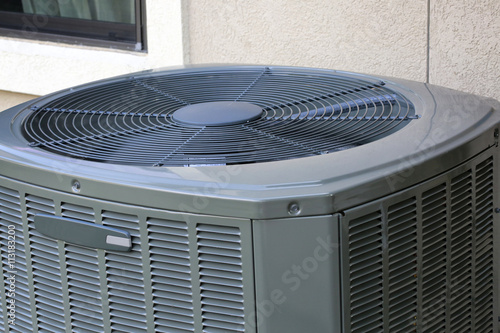 Close up of High efficiency modern AC-heater unit
