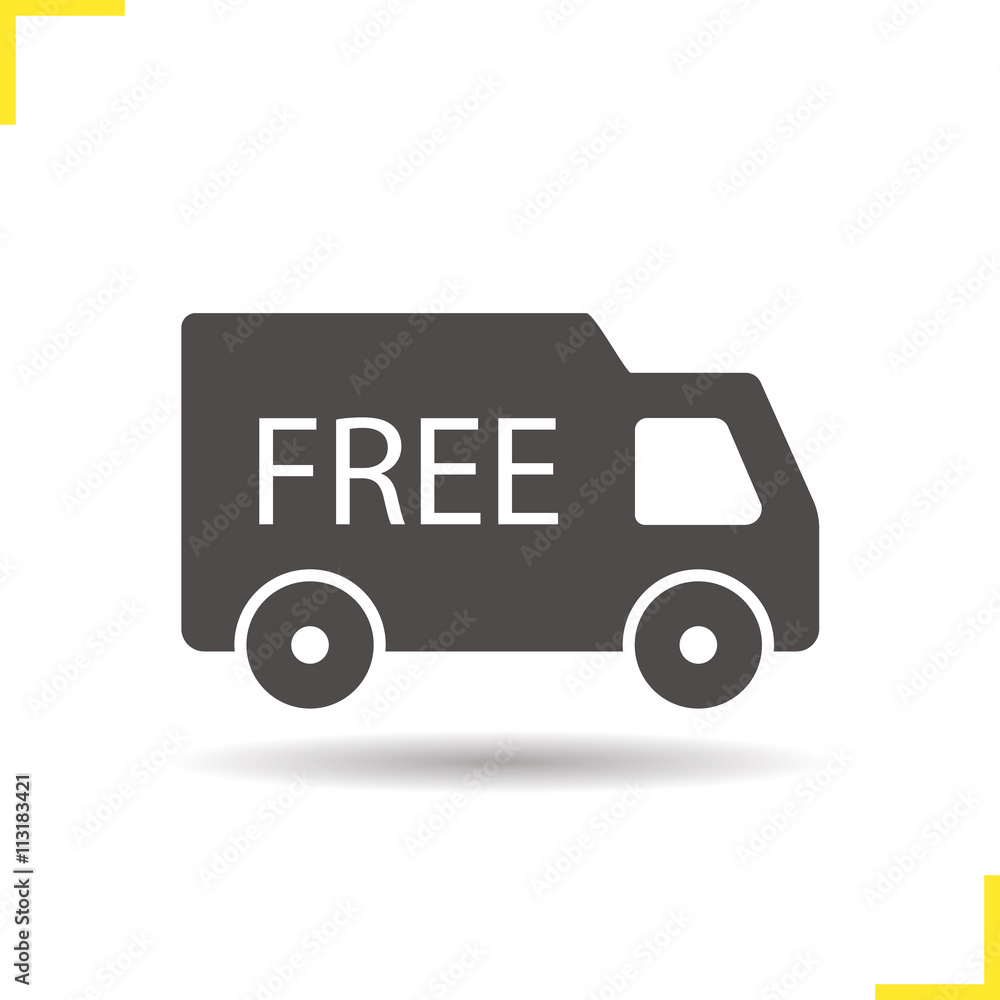 Fototapeta premium Free delivery icon