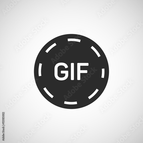 gif animation button icon photo