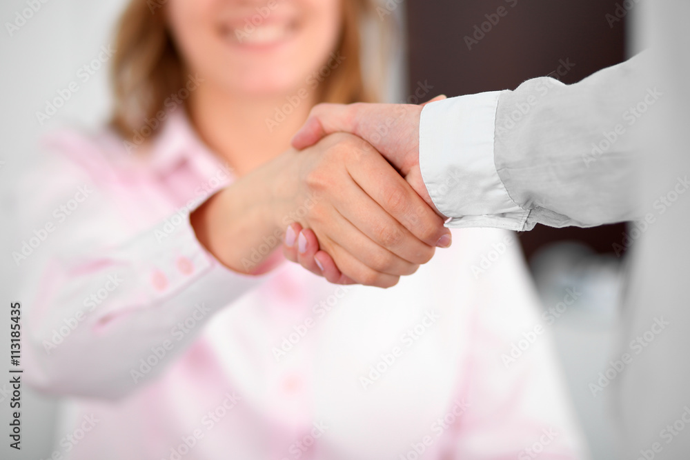 Business people shaking hands, finishing up a meeting Business people shaking hands, finishing up a meeting