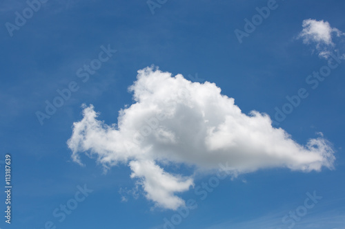 clouds in the blue sky,white cloud in rainy season