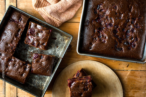 Sticky cranberry gingerbread
