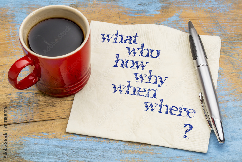 brainstorming question on napkin brainstorming question on napkin