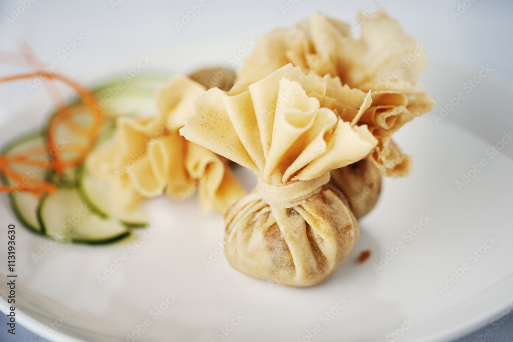 Close up of dumplings Close up of dumplings