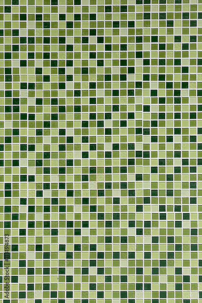 Toilet Wall of made of different hues in green tiles. Toilet Wall of made of different hues in green tiles.
