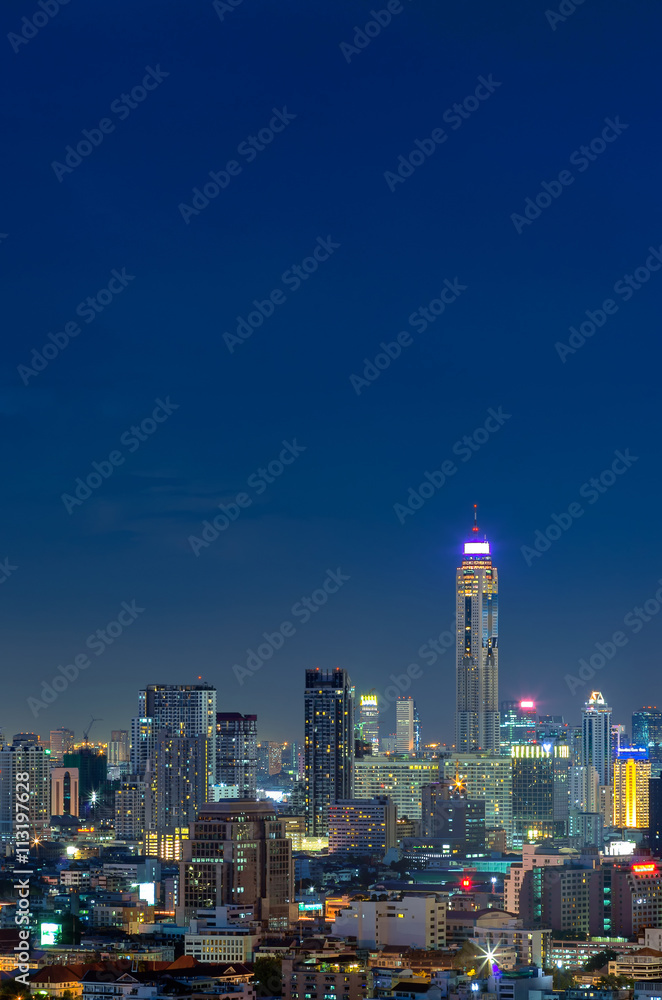 Fototapeta premium Bangkok night view