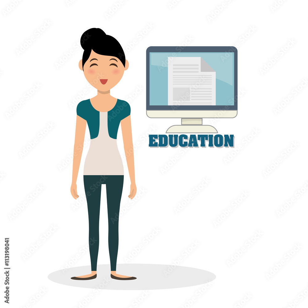 Education design. University icon. Colorfull and isolated illust Education design. University icon. Colorfull and isolated illust