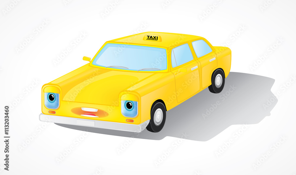 yellow taxi car
