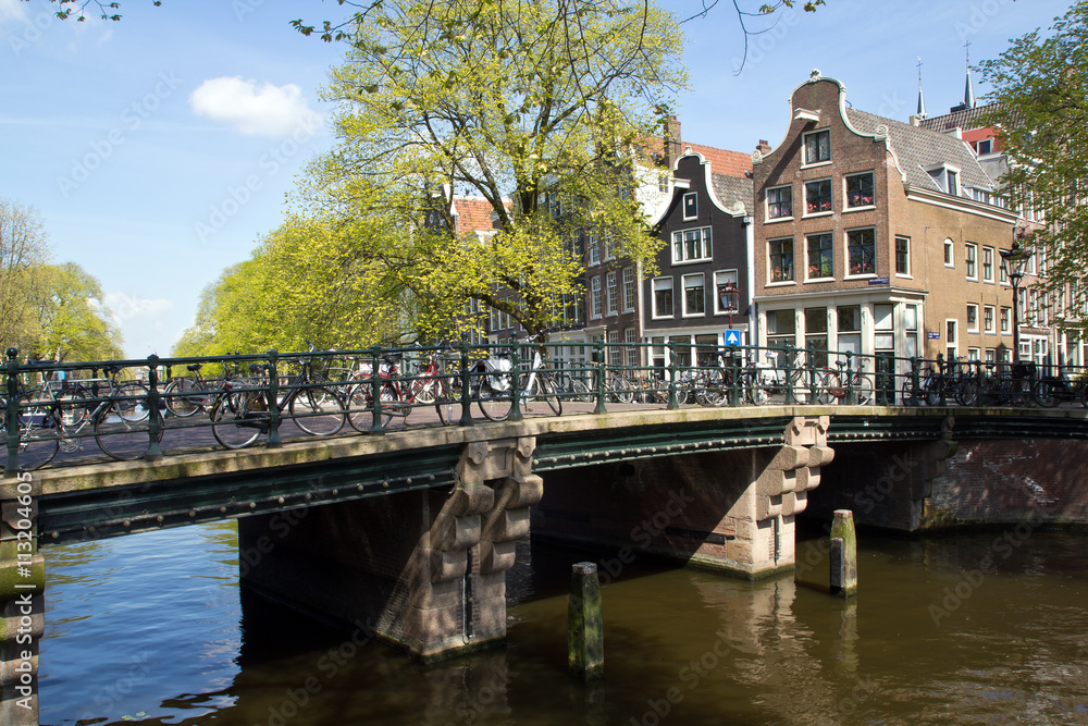 Naklejka premium Amsterdam, Altstadt, Brouwersgracht