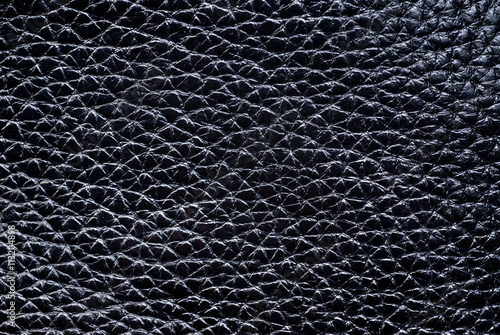 Closeup of seamless black leather background