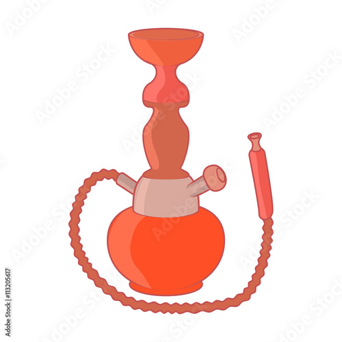 Hookah icon in cartoon style