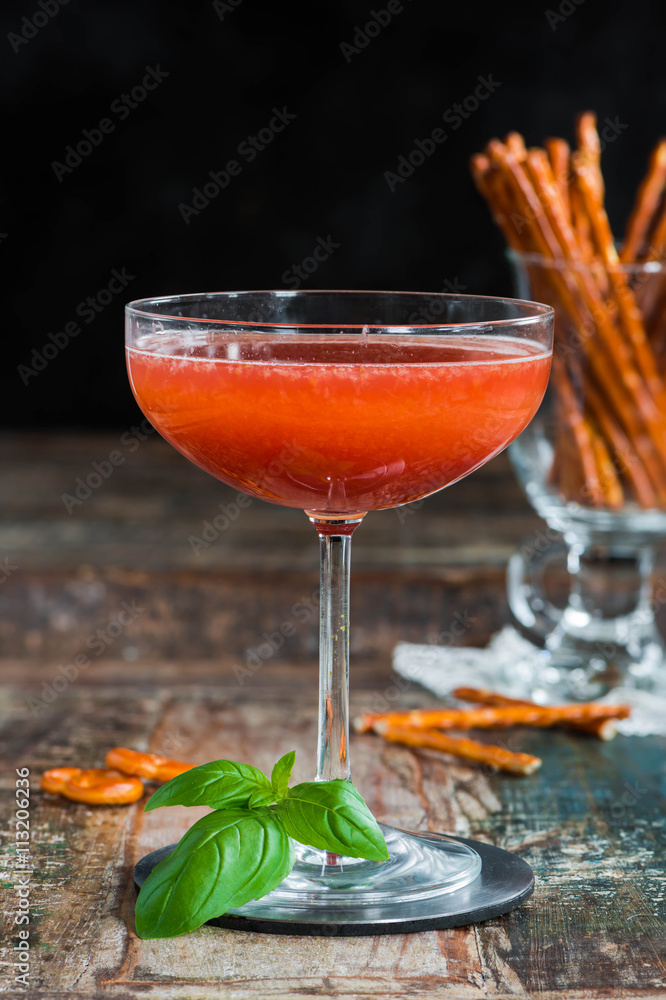 Spiced plum Bellini cocktail with Prosecco Spiced plum Bellini cocktail with Prosecco