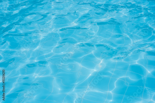 Blue swimming pool  background © yotrakbutda