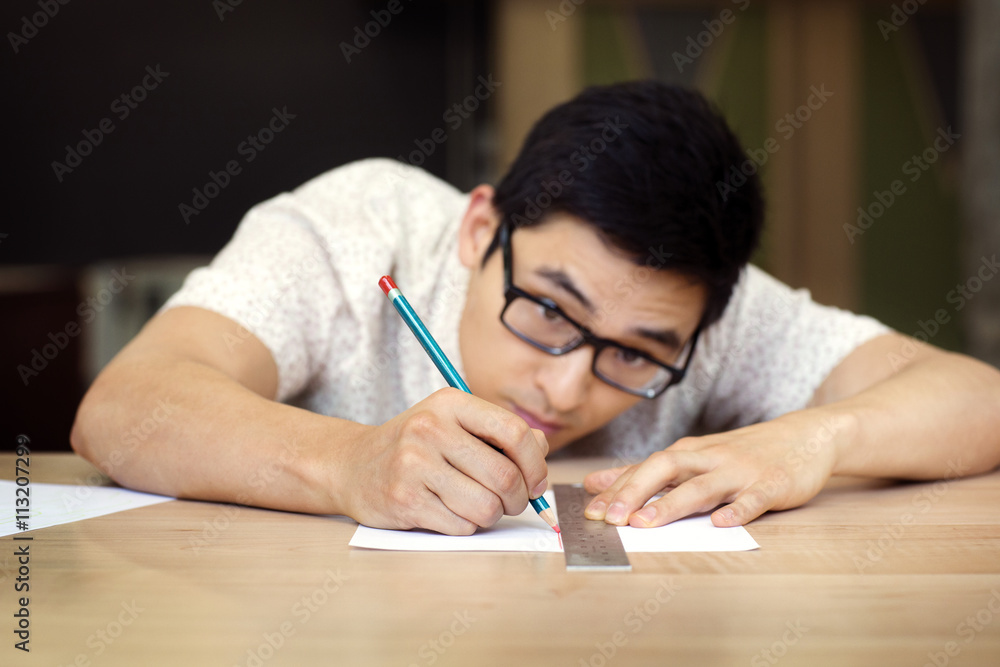 Man working in office Man working in office