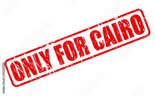 ONLY FOR CAIRO red stamp text