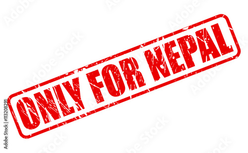 ONLY FOR NEPAL red stamp text