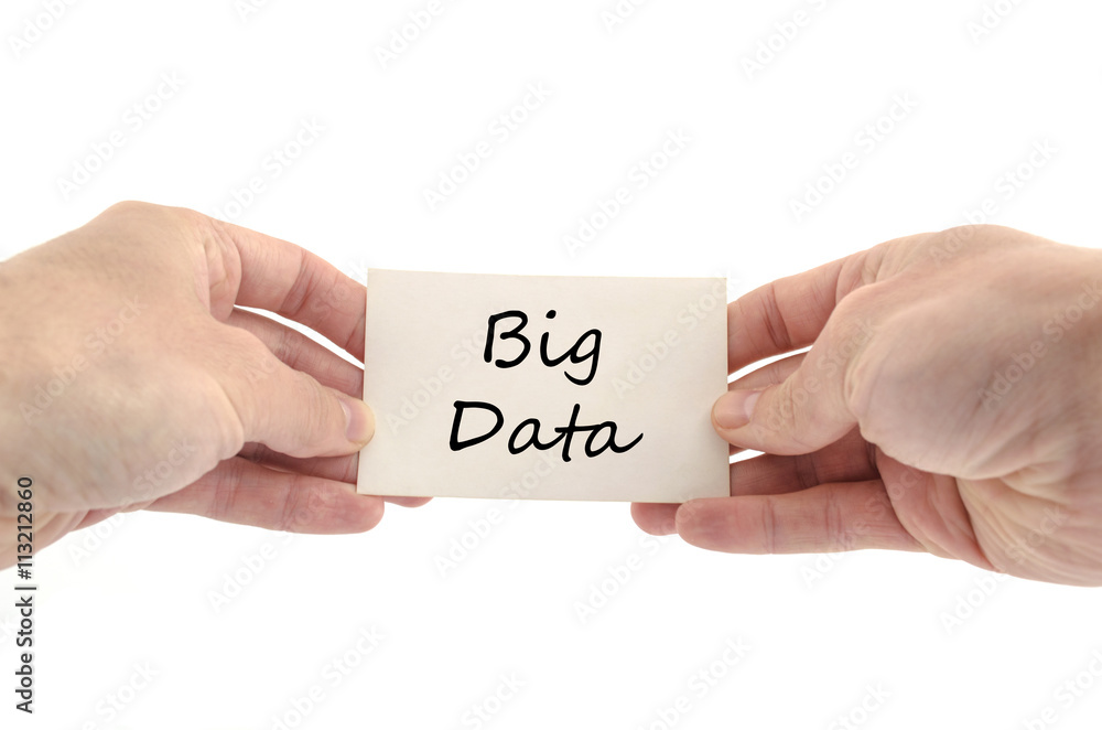 Big data text concept Big data text concept