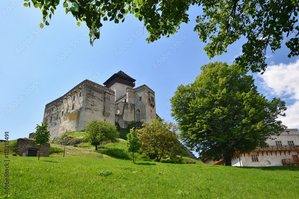 Trencin Castle, Europe-Slovak Republic. Beautiful old architecture.