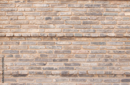 brown brick wall for background or texture