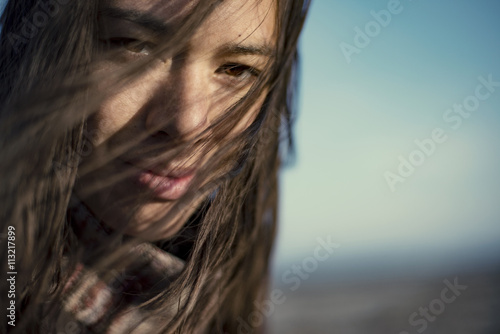 Portrait of young woman