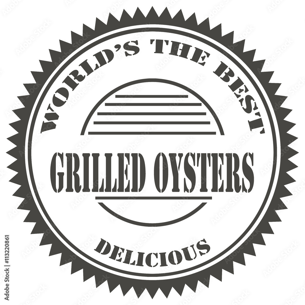 Grilled Oysters-stamp Grilled Oysters-stamp