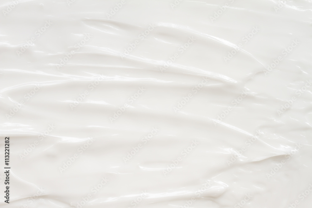 Obraz premium Cosmetics. Cream white background texture.