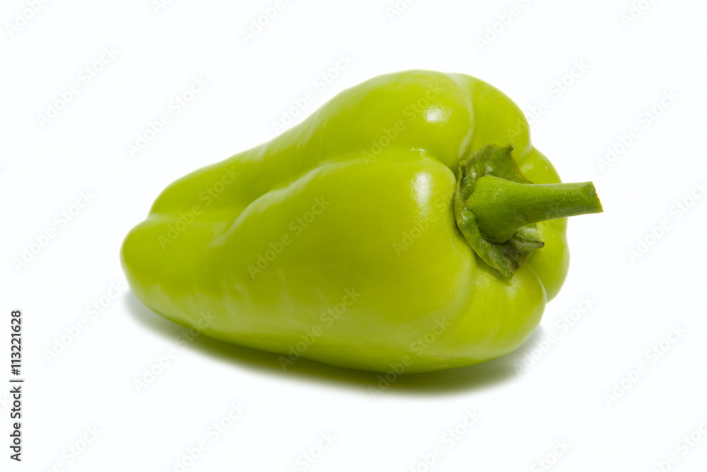Green Pepper isolated on white Green Pepper isolated on white