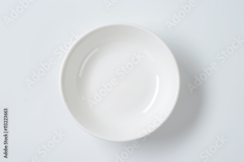 empty deep white plate