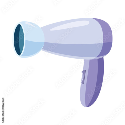 Hairdryer icon in cartoon style