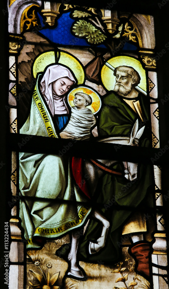 Stained Glass - The Flight to Egypt