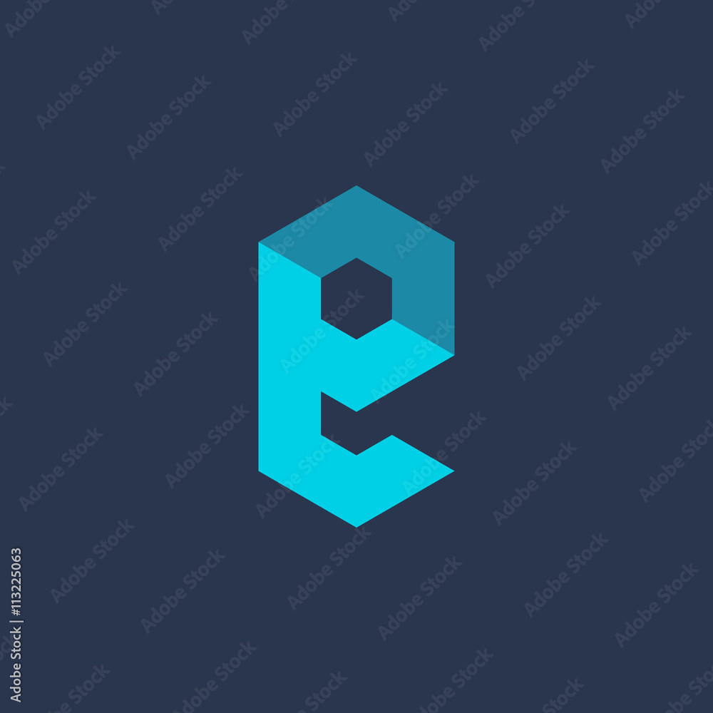Letter E technology logo icon design template elements Letter E technology logo icon design template elements