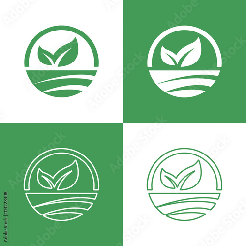 ImprimirIcons Vegan food, set of badges, emblems and stamps vector written in English
