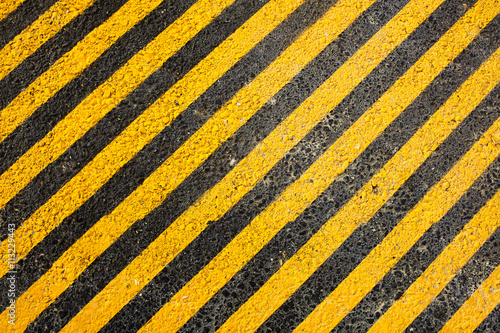 warning Yellow line on the road
