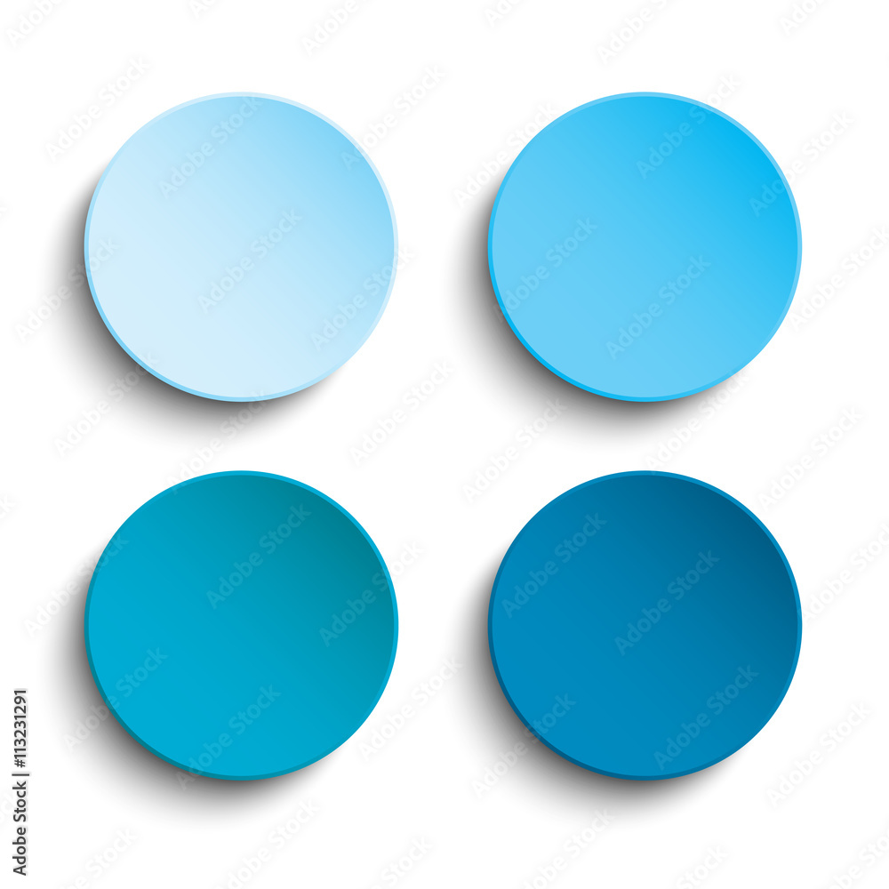 Blue circle empty banner on white background. Blue circle empty banner on white background.
