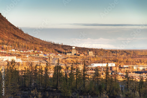 Plateau Foothills Putorana. Taimyr Peninsula in Norilsk area. photo