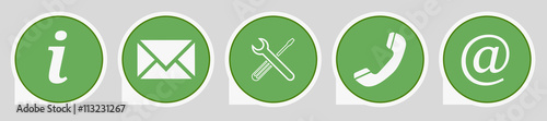 contact icon set