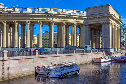 Kazan Cathedral or Cathedral of Our Lady of Kazan on Nevsky Prospect in St. Petersburg, Russia