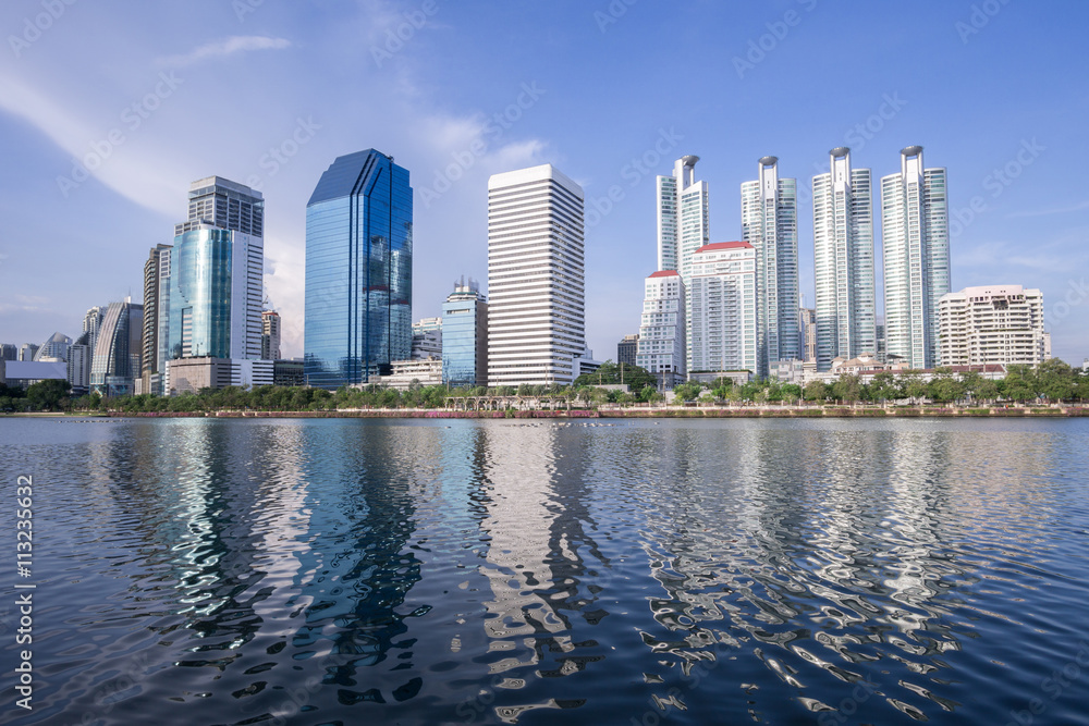 cityscape Suan benja kitti in Bangkok ,Thailand.
