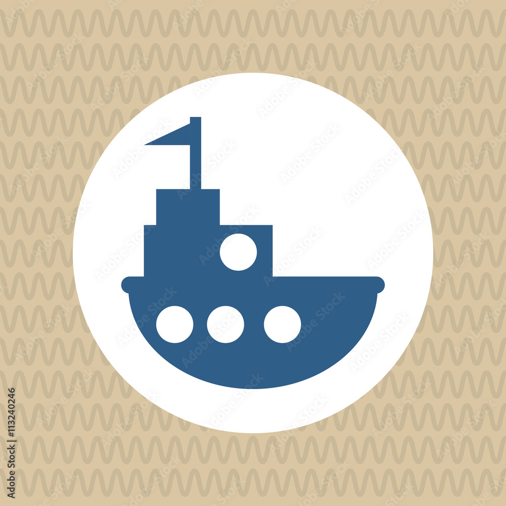 Obraz premium Toy design. Childhood icon. Flat illustration, vector graphic