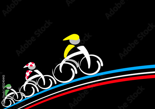 Tour  jaune noir vive le tour