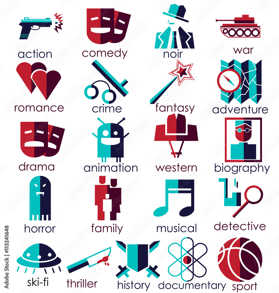 Cinema genres theme Cinema genres theme