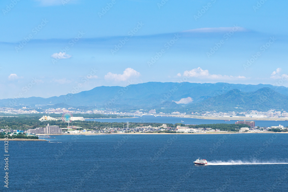 能古島からの景色、博多湾