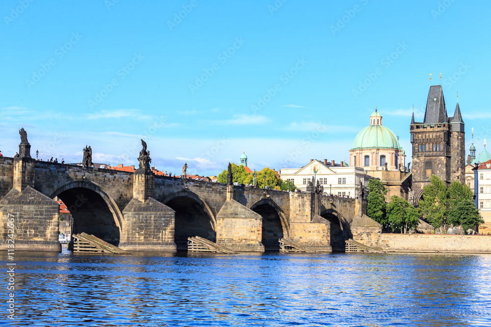 the Charles bridge in Prague