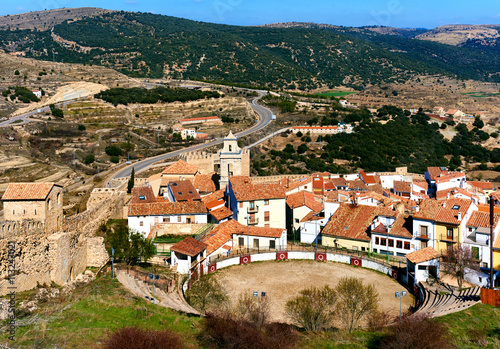 Bullring in Morella. Province of Castellon, Valencian Community,