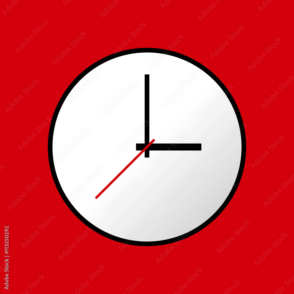 Clock icon, Vector illustration, flat design EPS10 Clock icon, Vector illustration, flat design EPS10