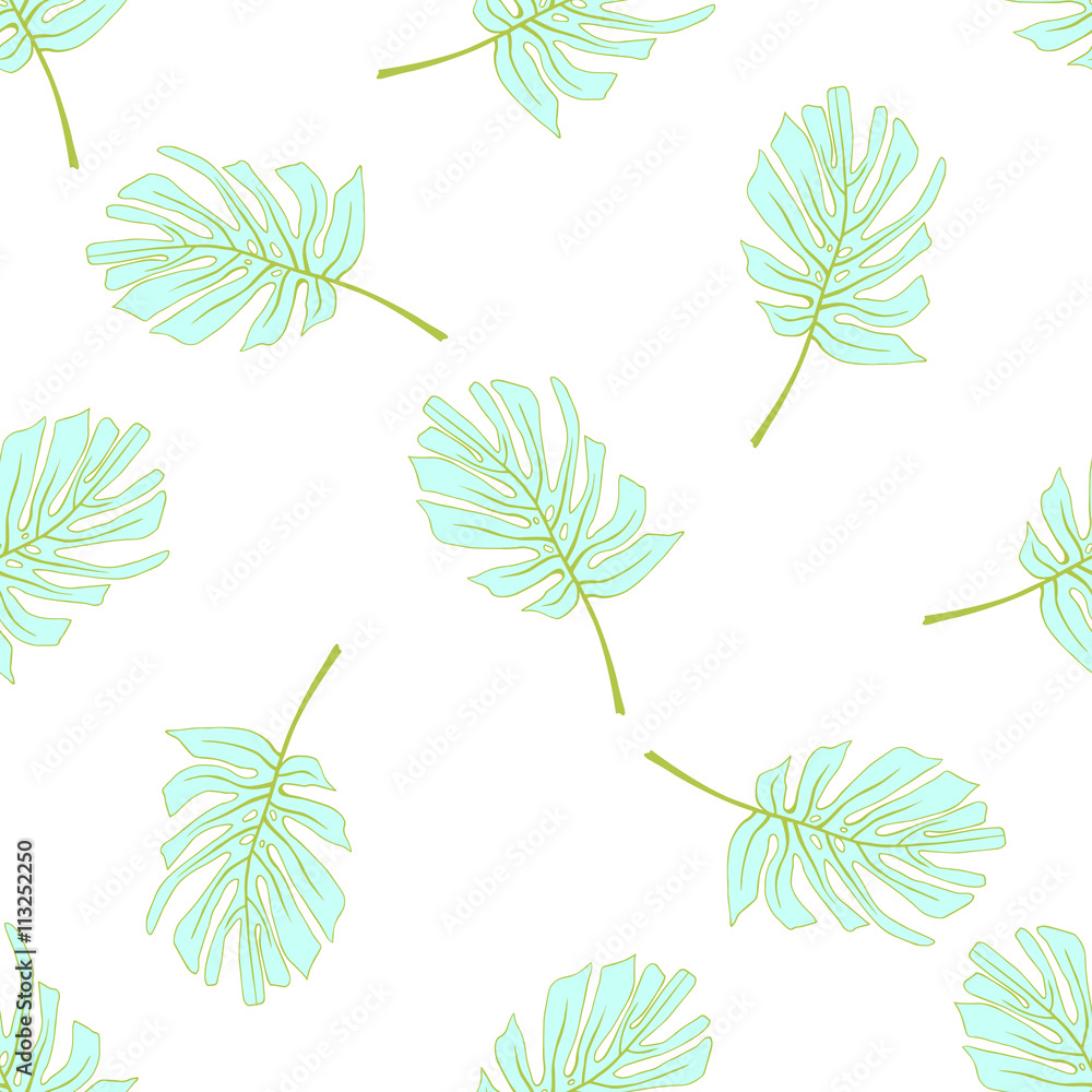 Tropical palm leaves. Tropical palm leaves.