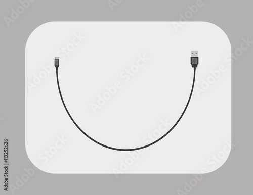 USB Cable Flat