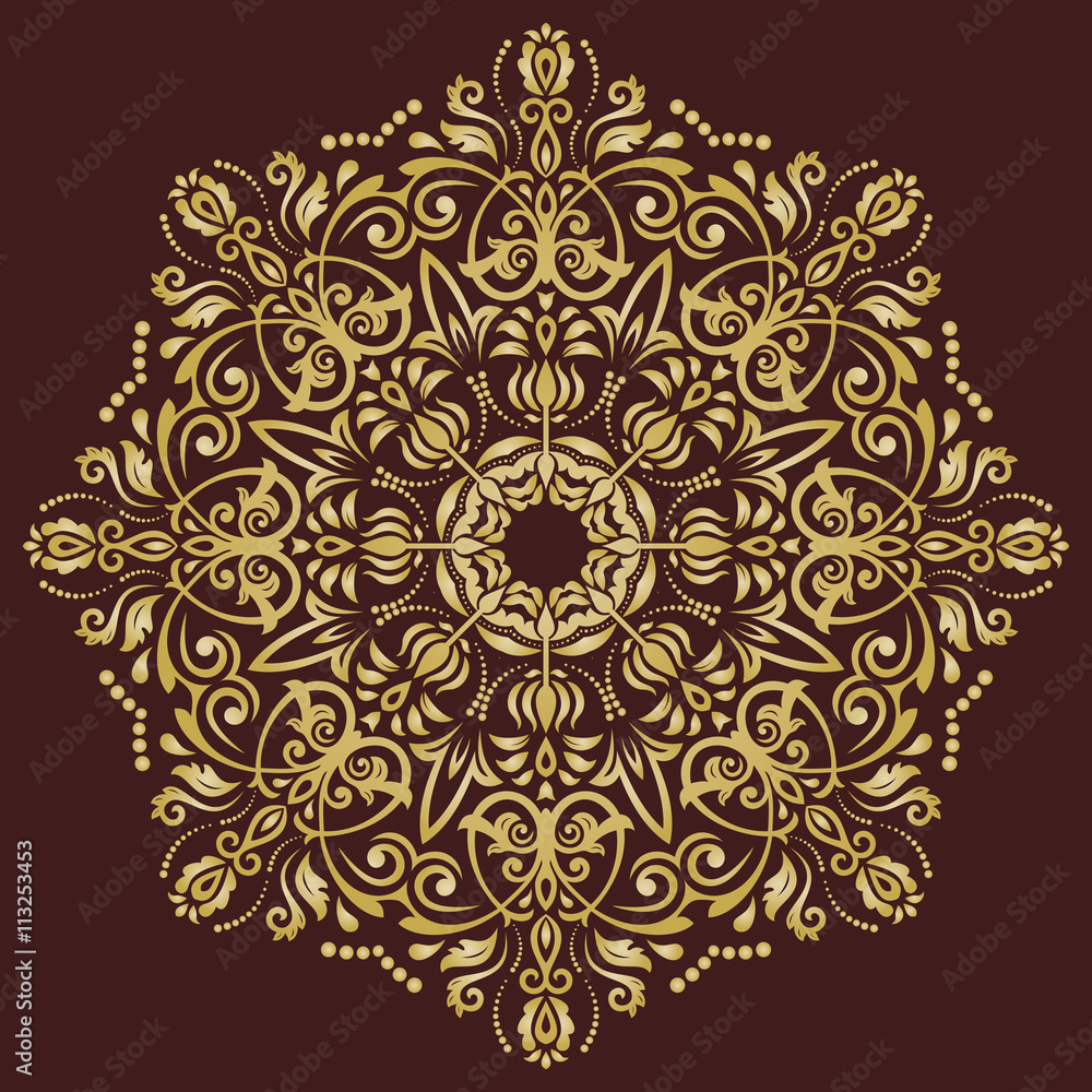 Elegant Vector Ornament in the Style of Barogue