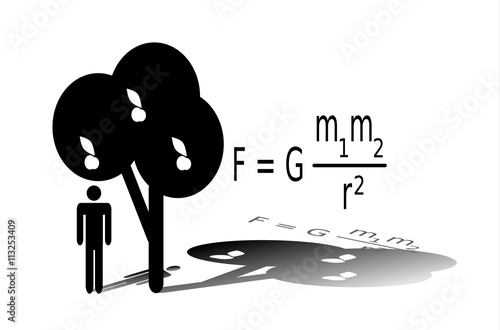 Newtons Gravitationsgesetz, Gedankenblitz 