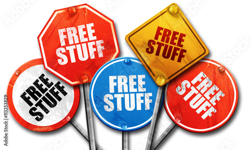 free stuff, 3D rendering, rough street sign collection